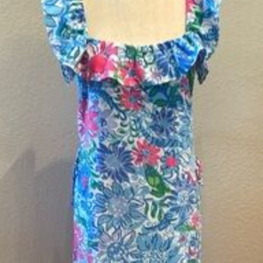 NWT LILLY PULITZER ROMPER  Size M Abaco Blue Have It Both Rays